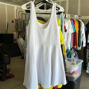 White A-line dress